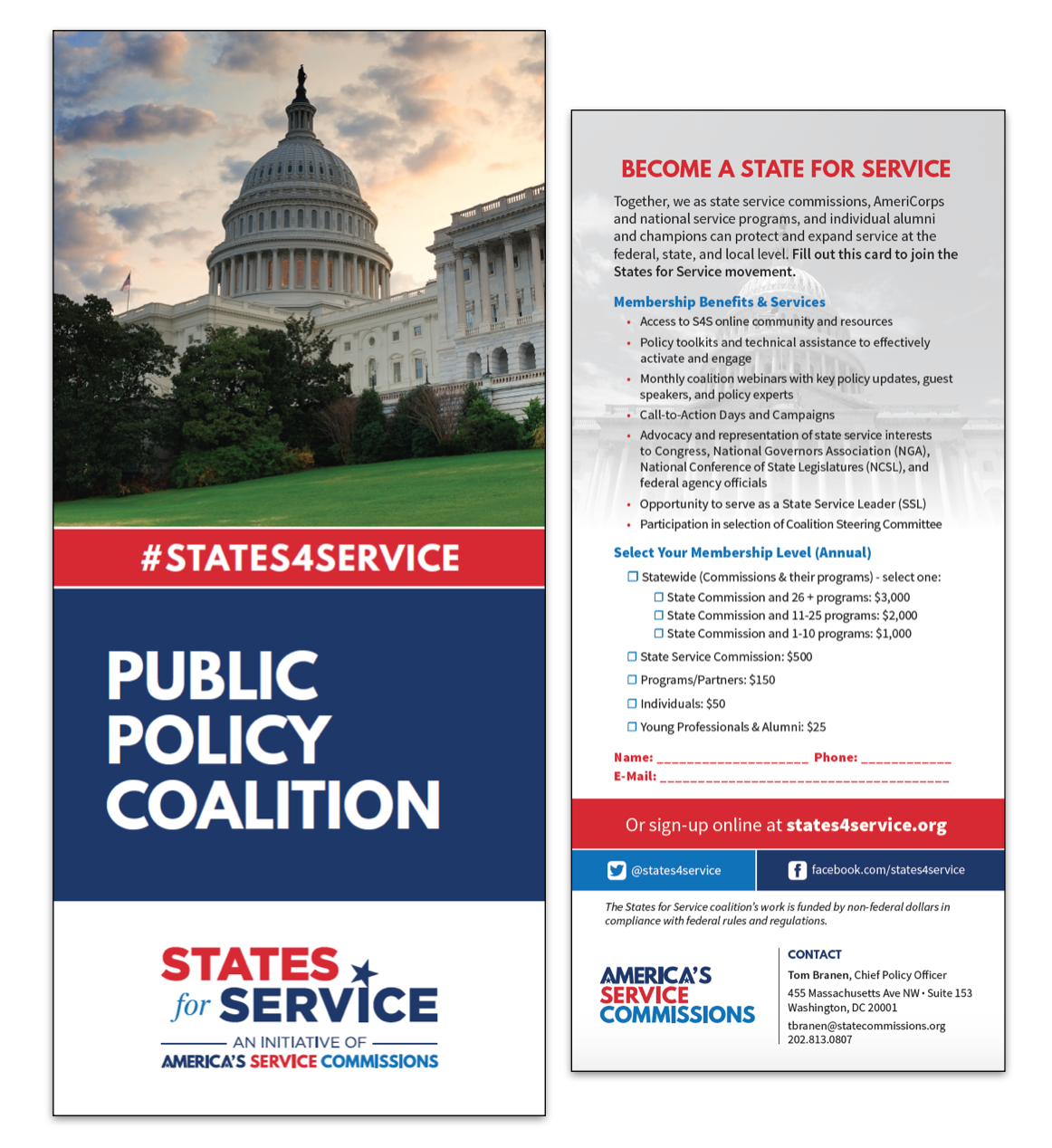 screenshot of public policy rack card