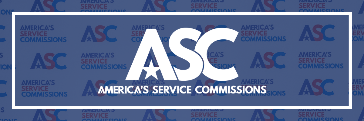 decorative. photo of ASC step-and-repeat with semi-transparent navy blue overlay. There is a white border and a large white ASC logo.